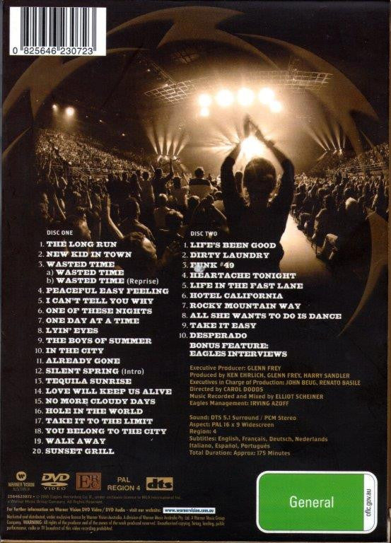 Eagles : Farewell 1 Tour - Live From Melbourne (2xDVD-V, PAL, Sli)