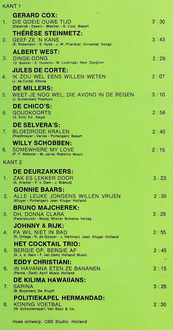 Various : 16 Gouden Hollandse Hits 2 (LP, Comp)