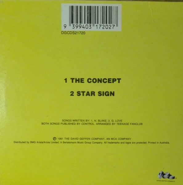 Teenage Fanclub : The Concept (CD, Single)
