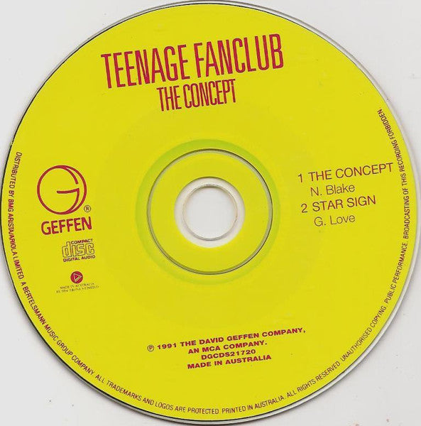 Teenage Fanclub : The Concept (CD, Single)