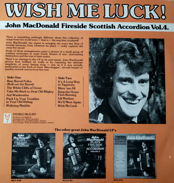 John MacDonald (7) : John MacDonald Fireside Scottish Accordion Vol.4. (LP, Album)
