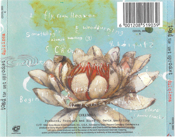 Toad The Wet Sprocket : Dulcinea (CD, Album)