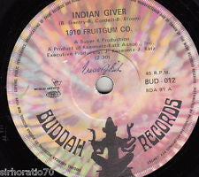 1910 Fruitgum Company : Indian Giver (7", Single)