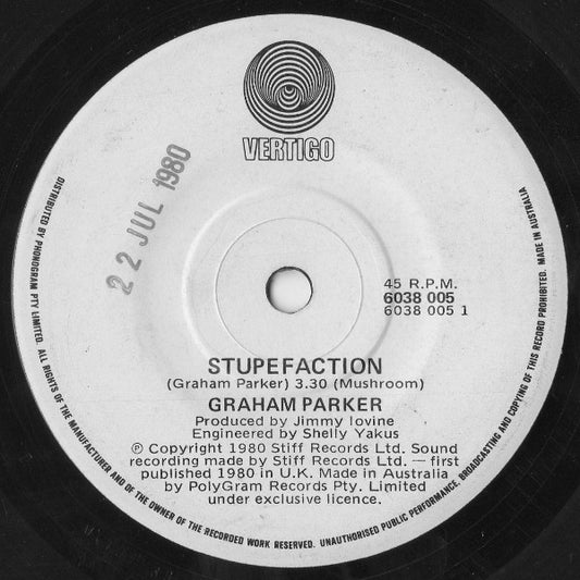 Graham Parker : Stupefaction (7", Single)