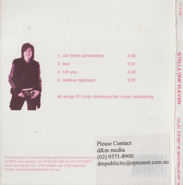 Stella One Eleven : Out There Somewhere (CD, Single)
