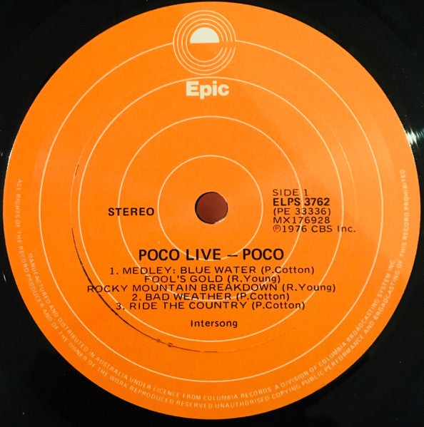 Poco (3) : Live (LP, Album)