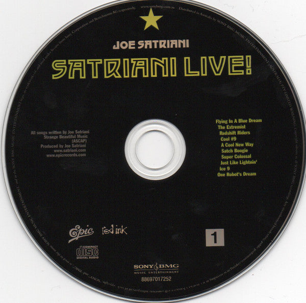 Joe Satriani : Satriani Live! (2xCD, Album)