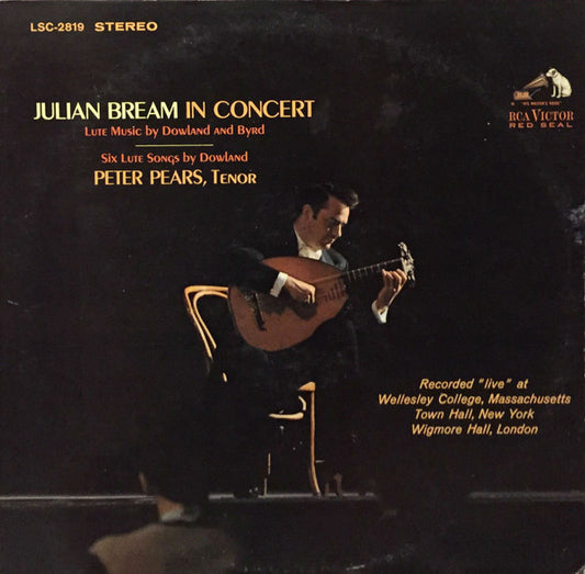 Julian Bream, Peter Pears : Julian Bream In Concert (LP, RE)