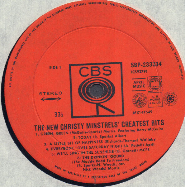 The New Christy Minstrels : Greatest Hits (LP, Comp)
