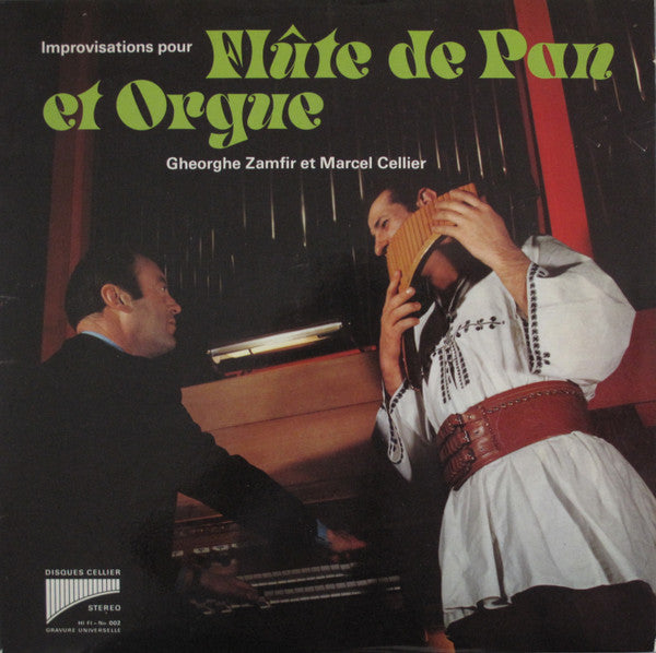 Gheorghe Zamfir Et Marcel Cellier : Improvisations Pour Flûte De Pan Et Orgue (LP, Album)