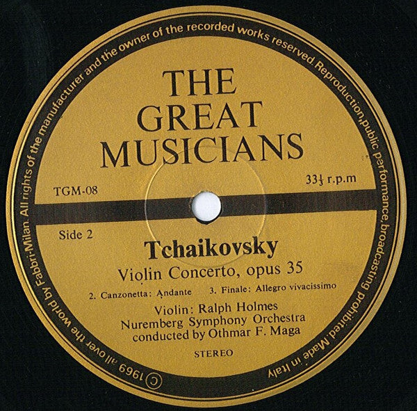 Tchaikovsky*, Ralph Holmes : Tchaikovsky (Part Two) (10")