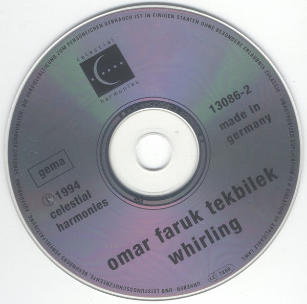 Omar Faruk Tekbilek : Whirling (CD, Album)