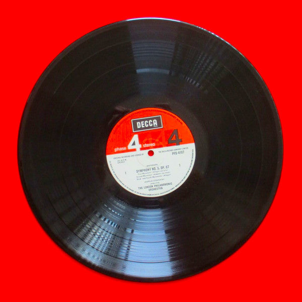 Ludwig Van Beethoven / Franz Schubert, Leopold Stokowski Conducting The London Philharmonic Orchestra : Fifth Symphony / "Unfinished" (LP)