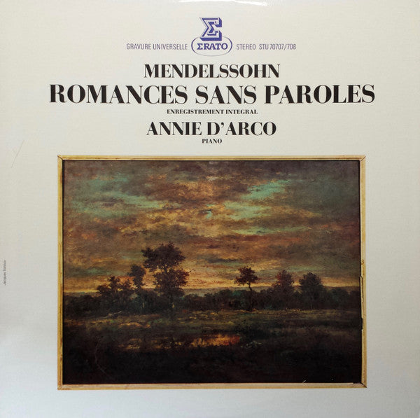Felix Mendelssohn-Bartholdy, Annie d'Arco : Romances Sans Paroles (2xLP)