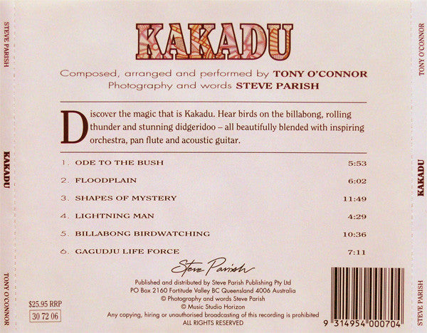 Tony O'Connor (2) : Kakadu (CD, Album)