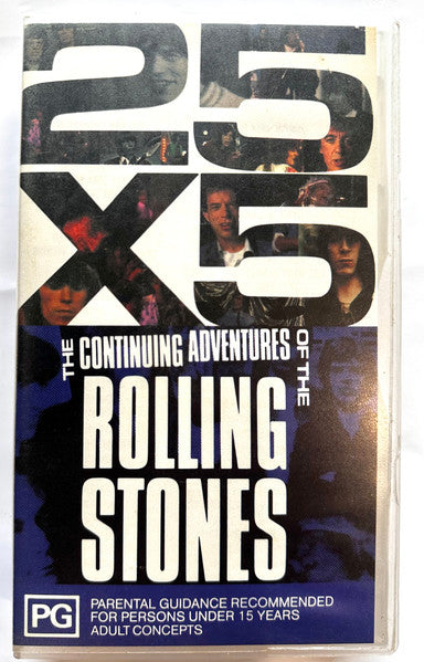 The Rolling Stones : 25X5 The Continuing Adventures  (VHS, PAL, Dol)