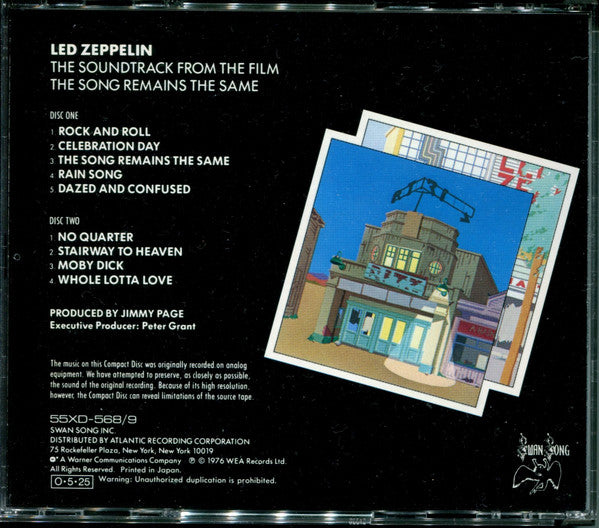 Led Zeppelin : The Soundtrack From The Film The Song Remains The Same (2xCD, Album, RE)