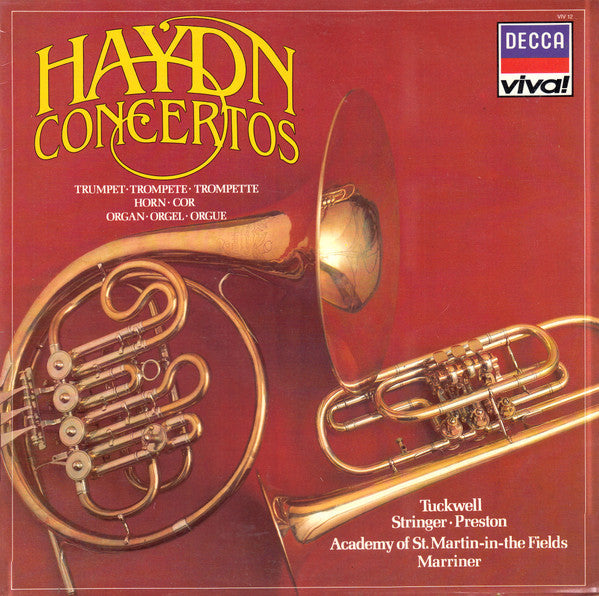 Joseph Haydn / Barry Tuckwell • Alan Stringer • Simon Preston / The Academy Of St. Martin-in-the-Fields • Sir Neville Marriner : Haydn Concertos - Trumpet • Horn • Organ (LP, Comp)