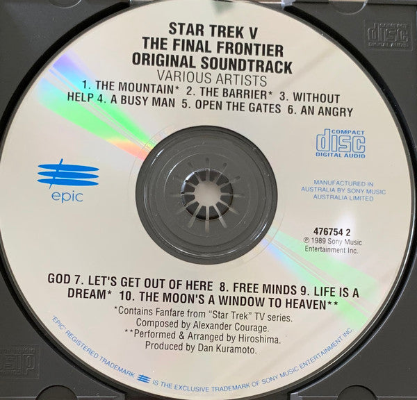 Jerry Goldsmith : Star Trek V: The Final Frontier (Music From The Original Paramount Motion Picture Soundtrack) (CD)