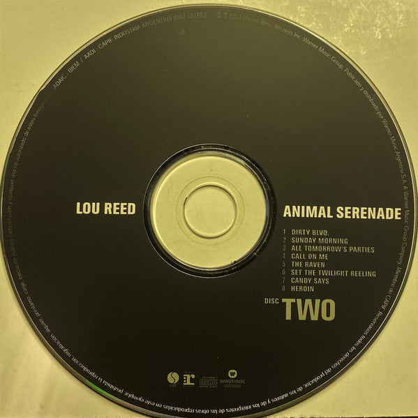 Lou Reed : Animal Serenade (2xCD, Album, Dig)