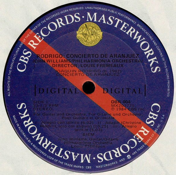 John Williams (7), Joaquín Rodrigo : Concierto De Aranjuez, Fantasía Para Un Gentilhombre (LP, Album)