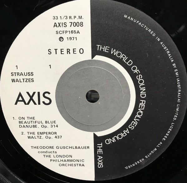 Johann Strauss Jr., Theodor Guschlbauer Conducts London Philharmonic Orchestra : Strauss Waltzes (LP)