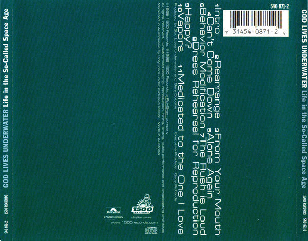 God Lives Underwater : Life In The So-Called Space Age (CD, Album)