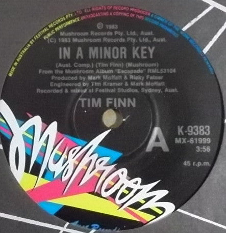 Tim Finn : In A Minor Key (7", Single)