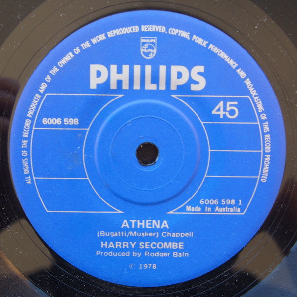 Harry Secombe : Athena (7", Single)