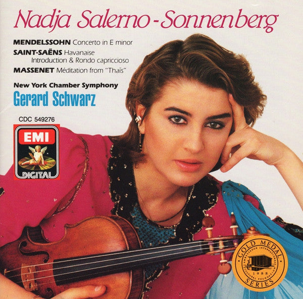 Nadja Salerno-Sonnenberg - Mendelssohn* / Saint-Saëns* / Massenet* - New York Chamber Symphony, Gerard Schwarz : Concerto In E Minor / Havanaise / Introduction & Rondo Capriccioso / Meditation From "Thaïs" (CD, Album, Club)