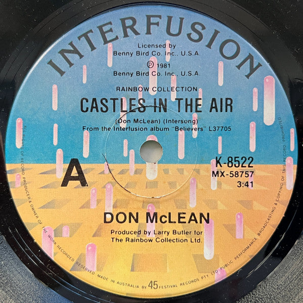 Don McLean : Castles In The Air (7", Single)