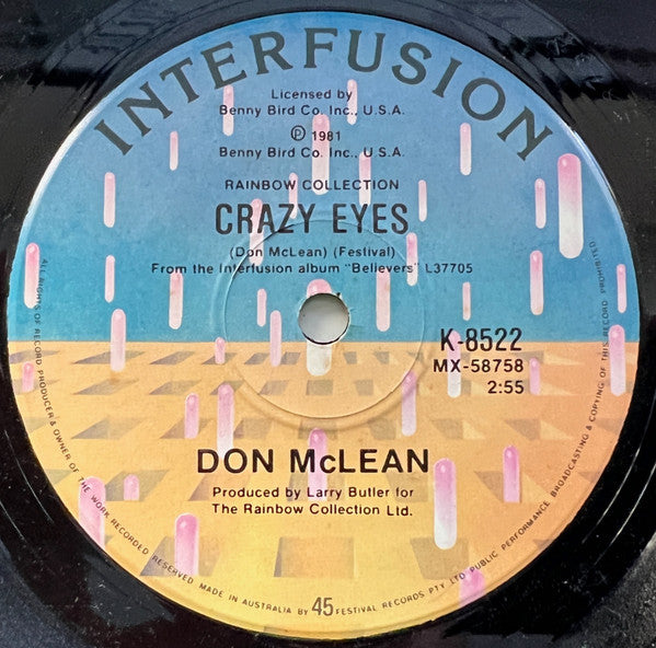 Don McLean : Castles In The Air (7", Single)