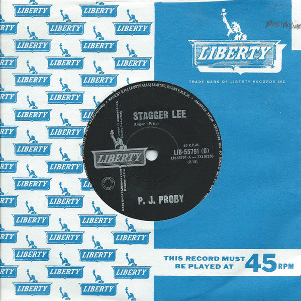 P.J. Proby : Stagger Lee  (7", Single)