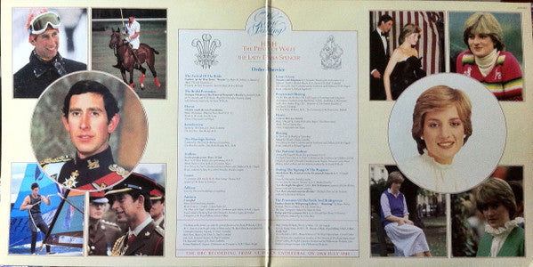Various : The Royal Wedding Of H.R.H. The Prince Of Wales And The Lady Diana Spencer - The BBC Recording From St. Paul's Cathedral On 29th July 1981 (LP, Gat)