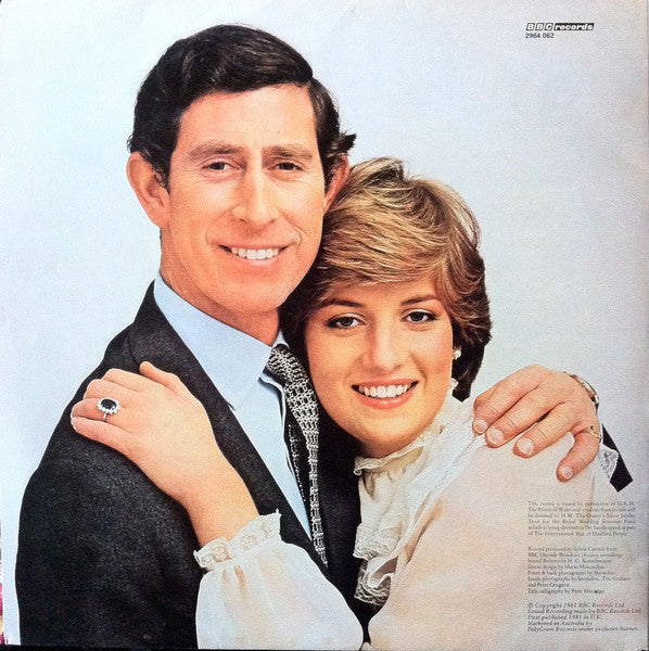 Various : The Royal Wedding Of H.R.H. The Prince Of Wales And The Lady Diana Spencer - The BBC Recording From St. Paul's Cathedral On 29th July 1981 (LP, Gat)