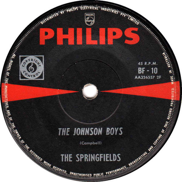 The Springfields : Island Of Dreams (7", Single)