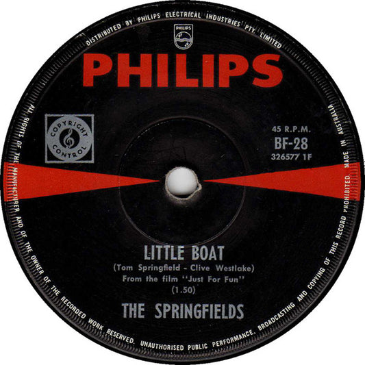 The Springfields : Little Boat  (7", Single)