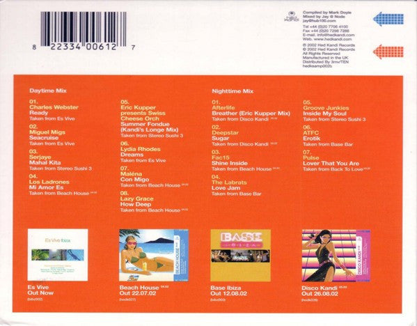 Various : Hed Kandi Summer Sampler 2002 (CD, Mixed, Smplr)