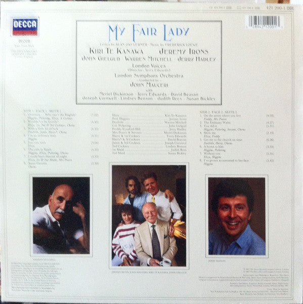 Kiri Te Kanawa, Jeremy Irons, John Gielgud, Warren Mitchell, Jerry Hadley, London Voices : My Fair Lady (LP)