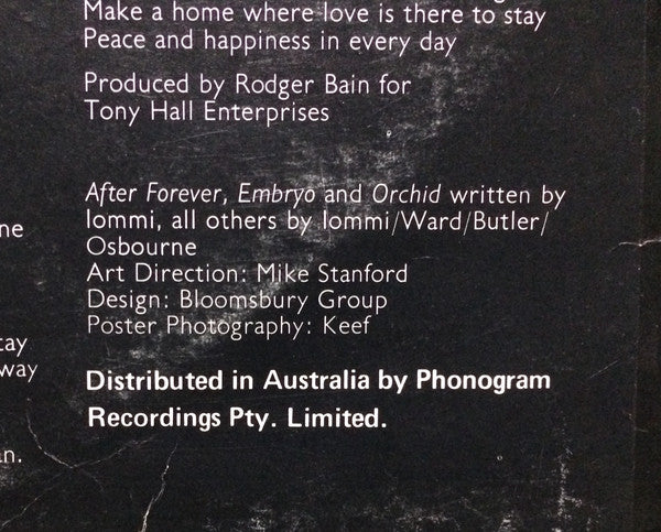 Black Sabbath : Master Of Reality (LP, Album, Rev)