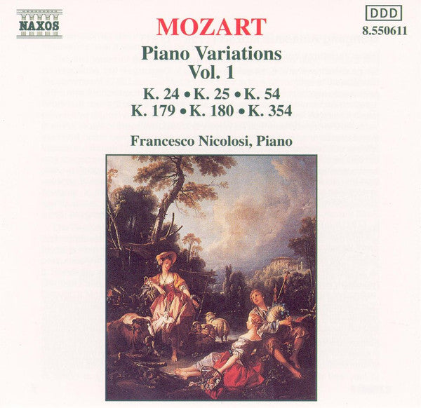 Mozart*, Francesco Nicolosi : Piano Variations, Vol. 1 (CD, Album)
