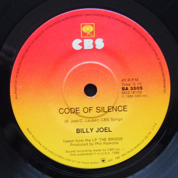 Billy Joel : This Is The Time (7", Single)