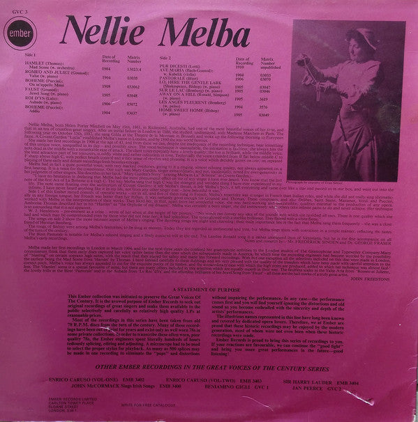 Nellie Melba : Nellie Melba (LP, Comp)