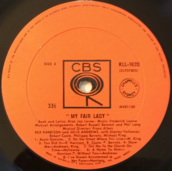 Rex Harrison, Julie Andrews : My Fair Lady (LP, Album, Mono, RE)