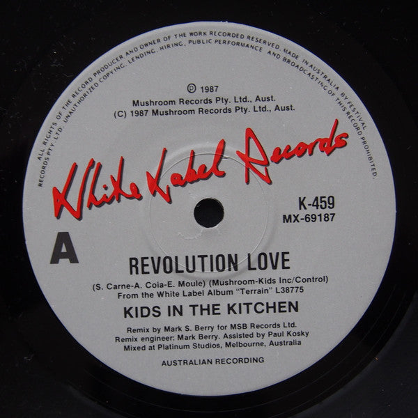 Kids In The Kitchen : Revolution Love (7", Single)