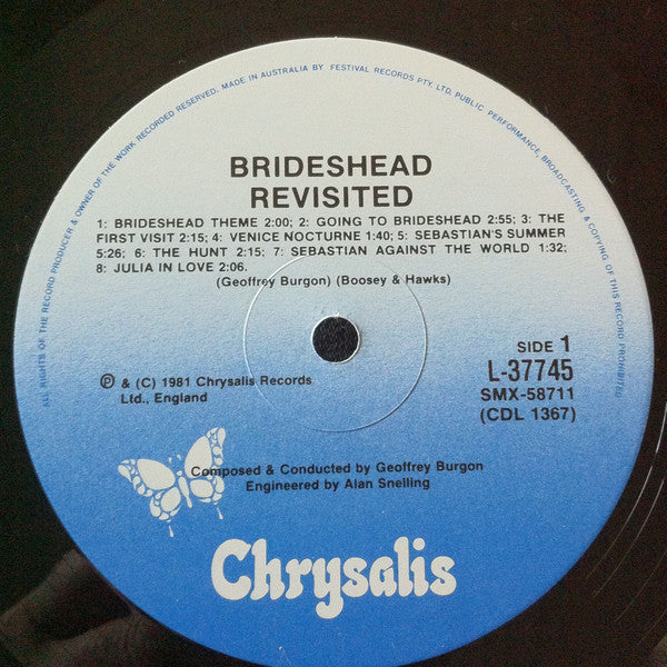 Geoffrey Burgon : Brideshead Revisited (LP, Album, Gat)