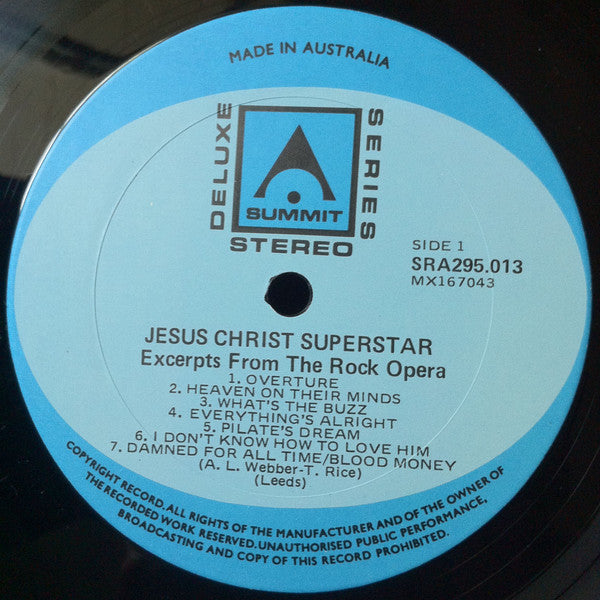 Mike Trounce, Mike Allen (8), Martin Jay, Jenny Mason : Jesus Christ Superstar (Excerpts From The Rock Opera) (LP, Comp)