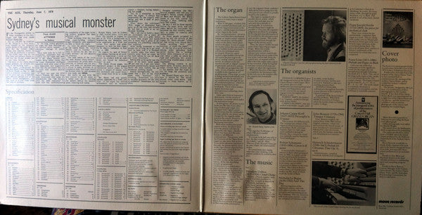 Various : Sydney Opera House Concert Hall Grand Organ (LP, Gat)