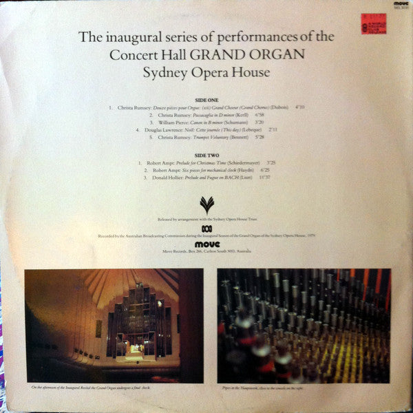 Various : Sydney Opera House Concert Hall Grand Organ (LP, Gat)