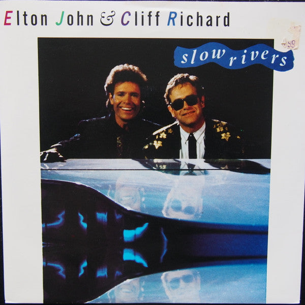 Elton John & Cliff Richard : Slow Rivers (7", Single)